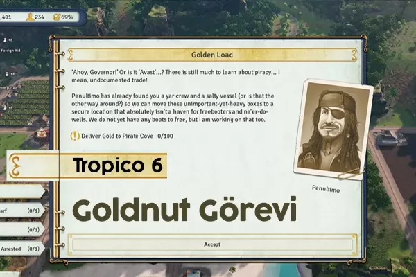 tropico 6 goldnut export